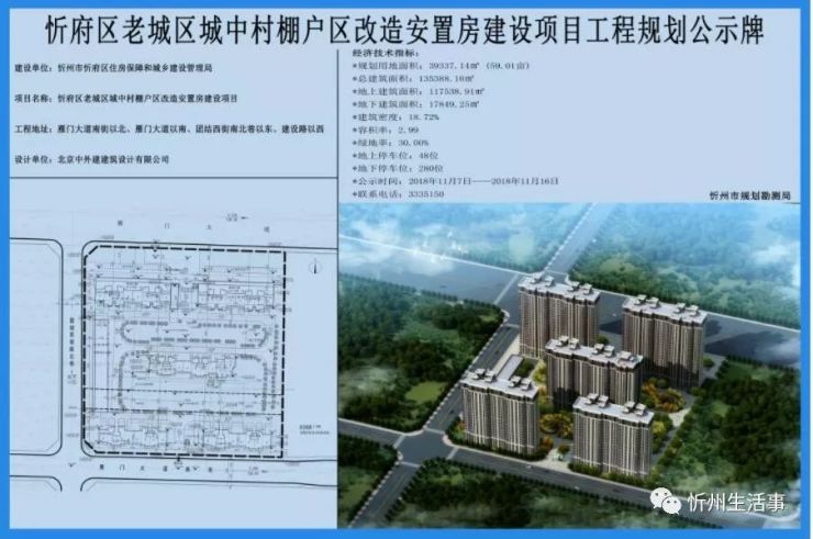 目前動工建設的回遷安置房工程第一標段